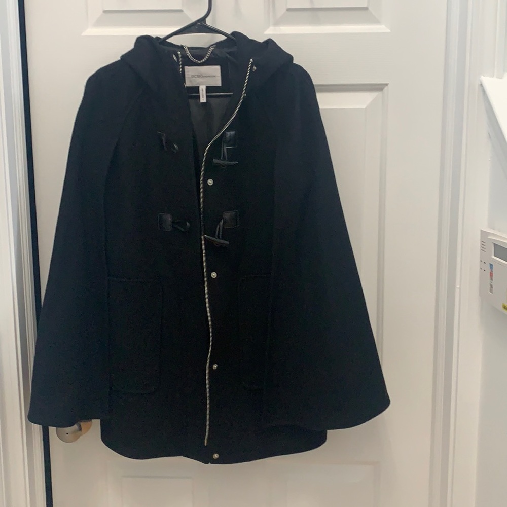 Black cape coat